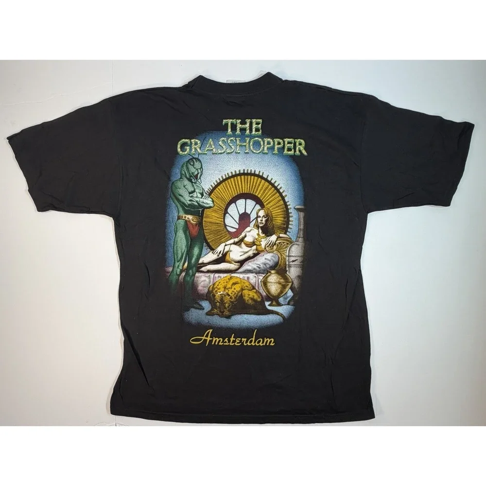Vintage 90s The Grasshopper‎ Amsterdam T Shirt XL Graphic Tourist Art Tee